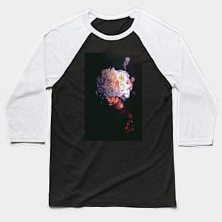 White Flowers Baseball T-Shirt